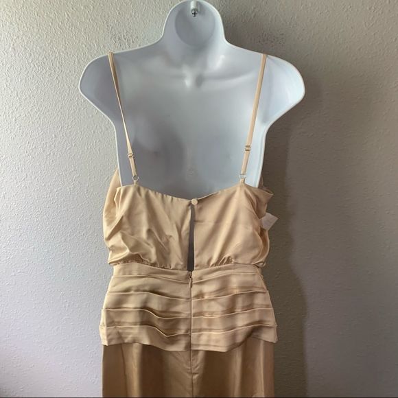 Fame and Partners Anita Draped Dress in Champagne - Picture 10 of 11